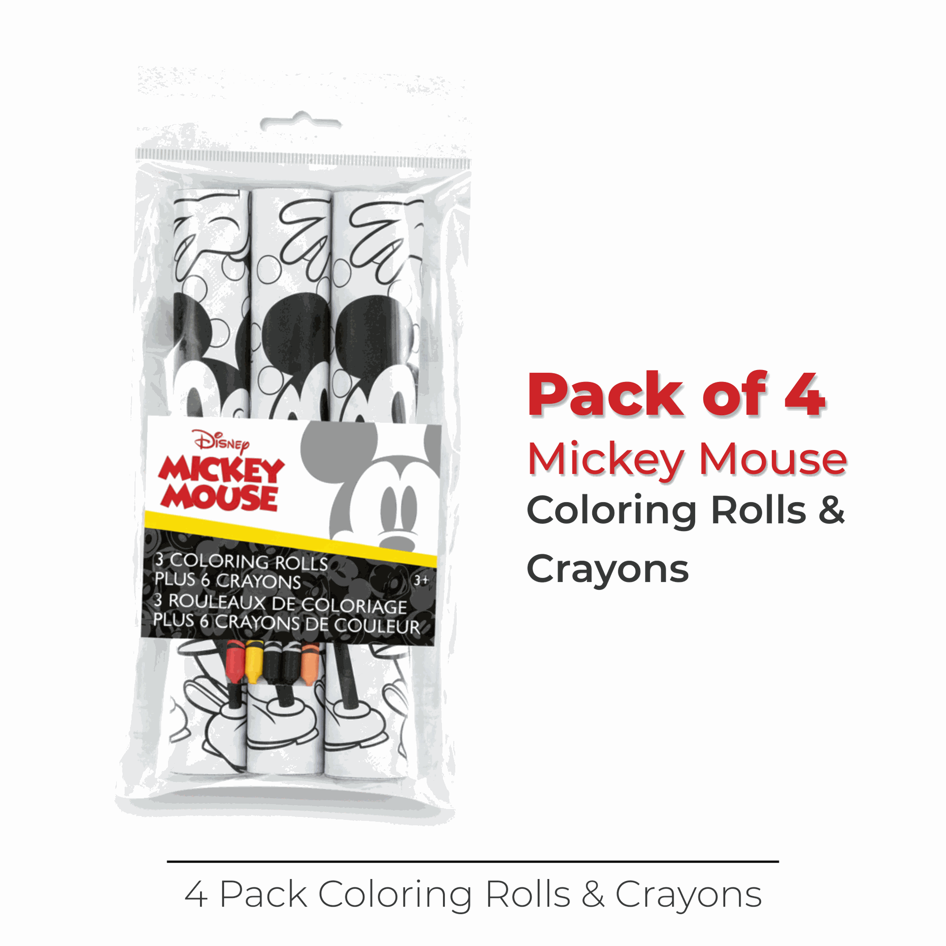 Disney Mickey Mouse Paper Coloring Rolls & Crayons, 3ct – Windy City ...