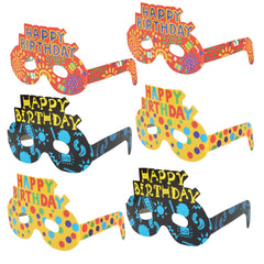 Happy Birthday Cardboard Glasses