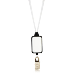 Blue LED Lanyard with Badge Clip
