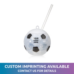 LED Soccer Ball Cup with Straw