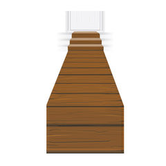 Wooden Plank Floor Runner