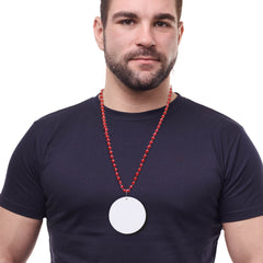 White Plastic 2 1/2" Medallion