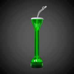LED Green Flashing 17 oz. Yard Glass