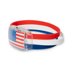 LED Patriotic Bracelets Retail Hanging Display