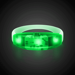 LED Sound-Activated Green Stretchy Bracelet