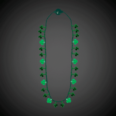St. Patrick's Day LED Shamrock Necklaces Retail Display