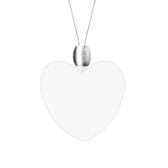Red LED Heart Pendant Necklace