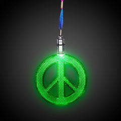 LED Peace Sign Necklaces