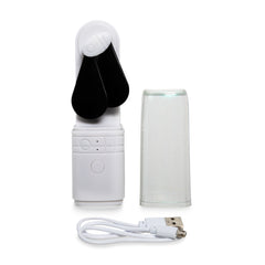 LED Black & White Rechargeable Fan