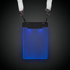 LED Blue Sound-Activated Badge