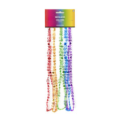 Rainbow Pride 32" Word Bead Necklaces