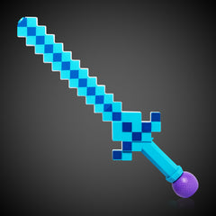 LED Blue Pixel Bubble Sword