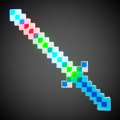 LED Blue Pixel 24" Sword