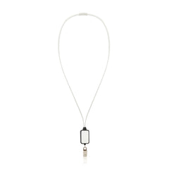 Blue LED Lanyard with Badge Clip