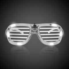 LED White Slotted Glasses