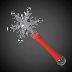 LED Snowflake Disco Ball 10" Wands Retail Display