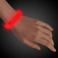Red Triple Wide 9" Glow Bracelets