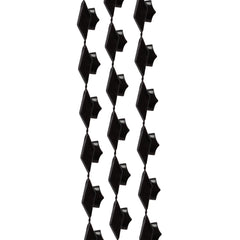 Black Bead Graduation Cap Necklaces