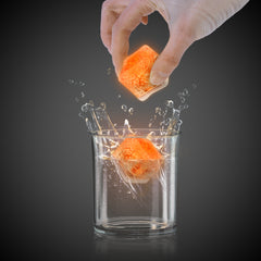 Orange LED Ice Cubes
