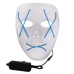 LED Blue EL Wire Mask