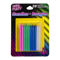 Assorted Glitter Candles