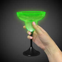 Neon Green LED 10 oz. Margarita Glass