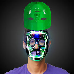 Mardi Gras LED Double Face Mask