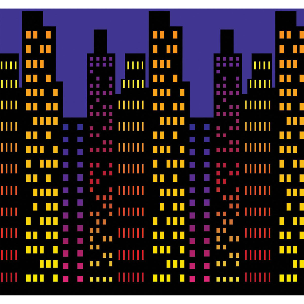 City Skyline Room Roll