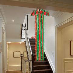 Red & Green Metallic Column Decoration