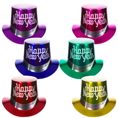 New Year's Metallic Top Hats