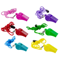 Colorful Plastic Whistles