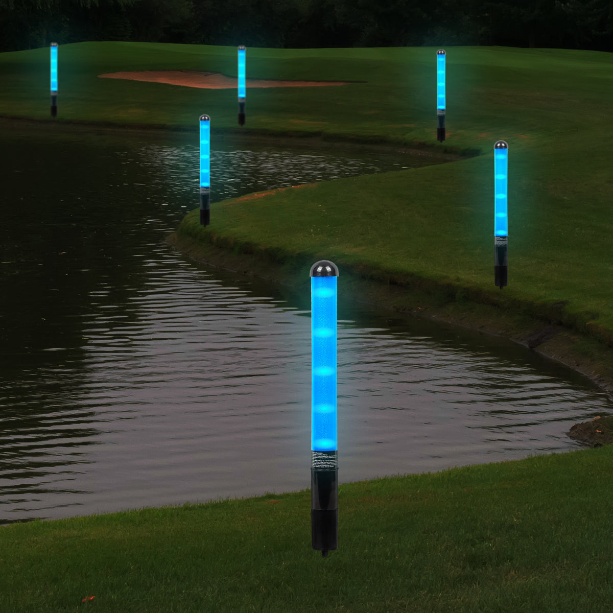 Blue LED Yardage Markers