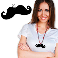 Black Mustache Medallion