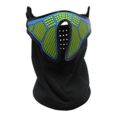 EL LED Sound Activated Face Mask