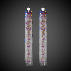 LED Halloween Necklaces Retail Hanging Display