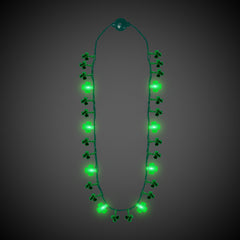 St. Patrick's Day LED Shamrock Necklaces Retail Display