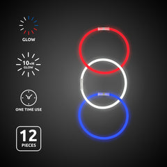 Patriotic Glow Bracelets Retail Counter Display