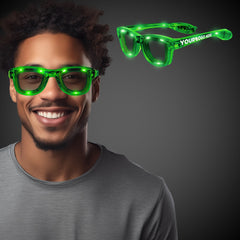 Green LED Retro Sunglasses