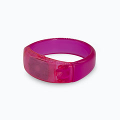 Pink LED Bangle Bracelet