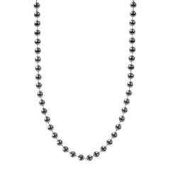 Silver 7mm Bead 33" Necklaces