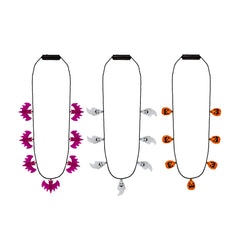 LED Halloween Necklaces Retail Hanging Display