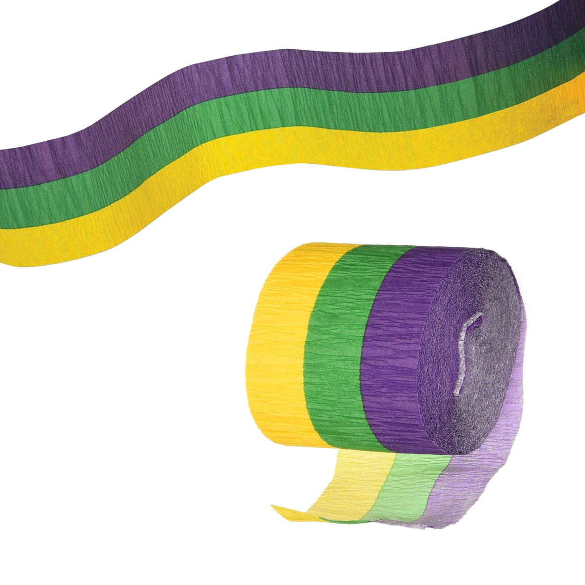 Mardi Gras Crepe Paper Streamer
