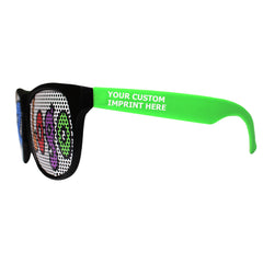 Custom Green Billboard Novelty Sunglasses