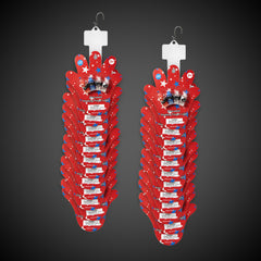 LED Patriotic Finger Lights Retail Hanging Display
