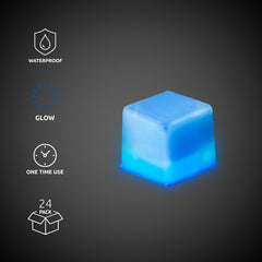 Blue Glow Ice Cubes