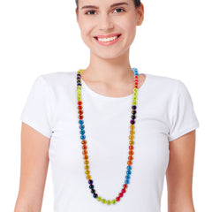 Rainbow Bead 42" Necklaces