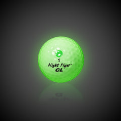 Night Flyer LED Green Constant-On Golf Ball