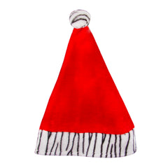 Zebra Print Santa Hat