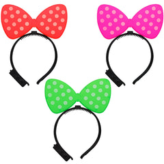 LED Polka Dot Bow Headbands