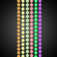 Glow Mardi Gras Bead Necklaces